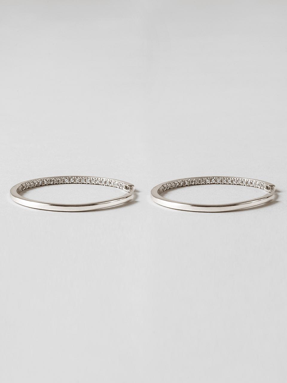 Polly Sterling Silver Hoops 33mm