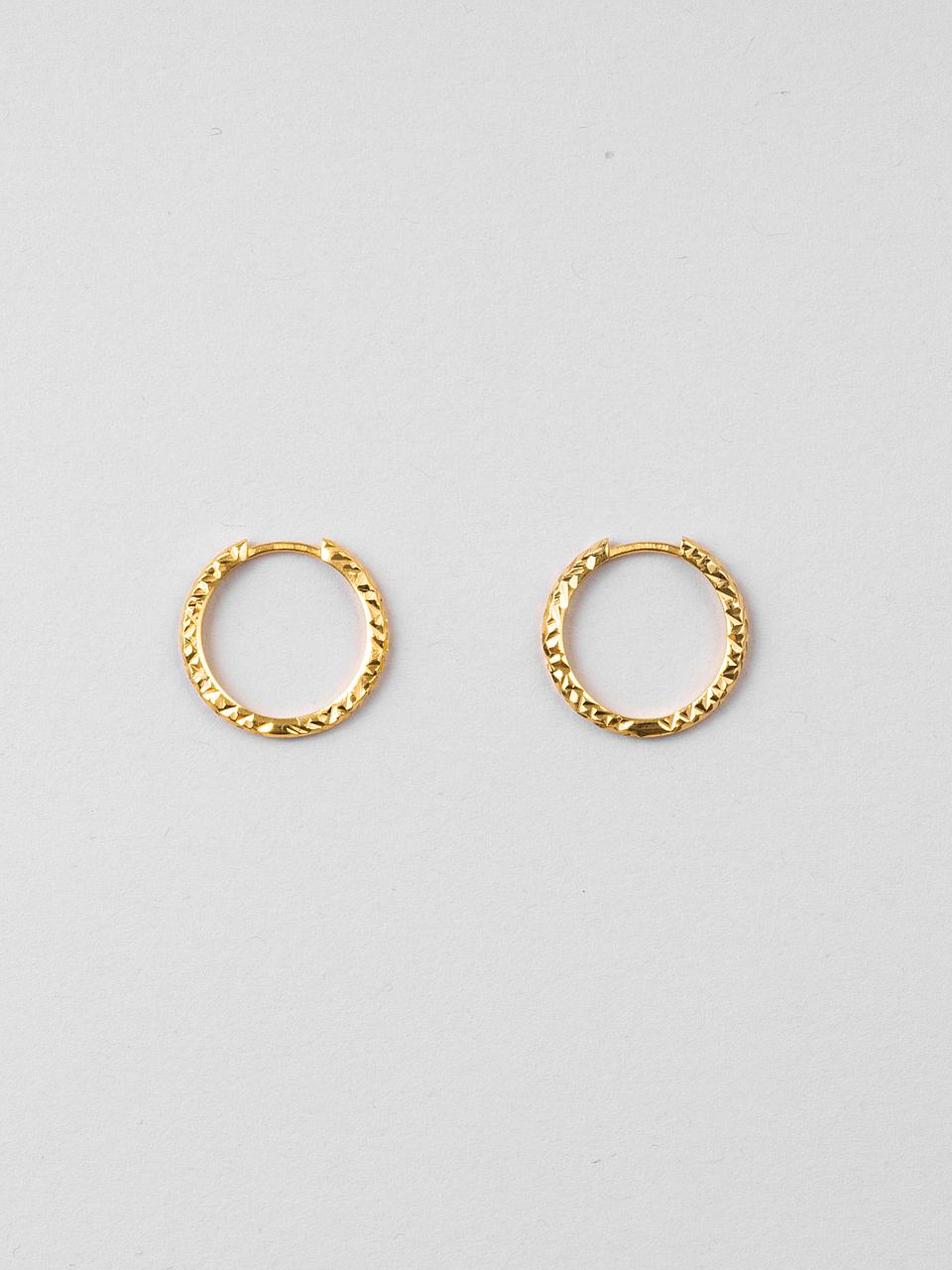 Pim 15mm Hoops 18k Gold Plated