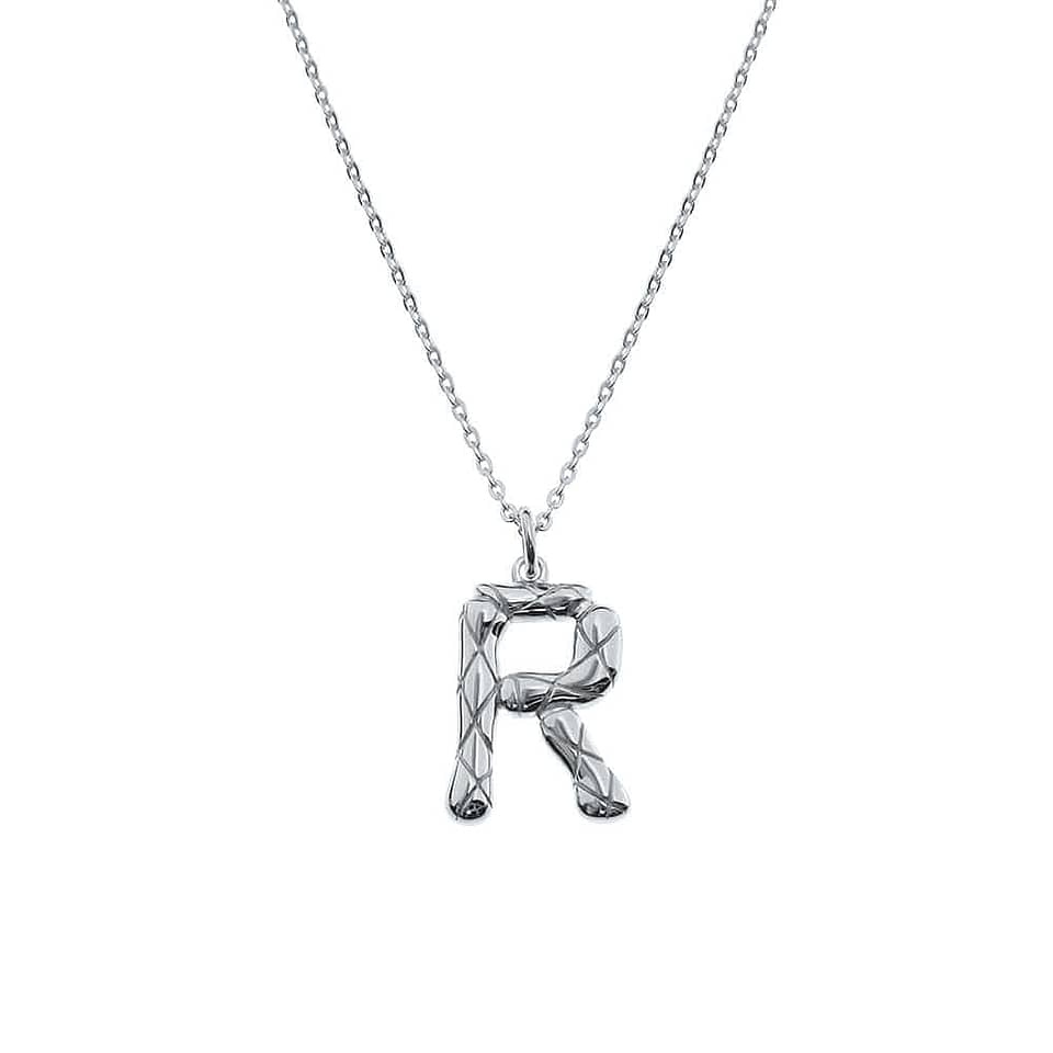 R Letter Necklace